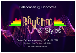 Galaconcert 'Rhythm & Styles' vun der Musek am Centre culturel @ Ierpeldeng-Sauer